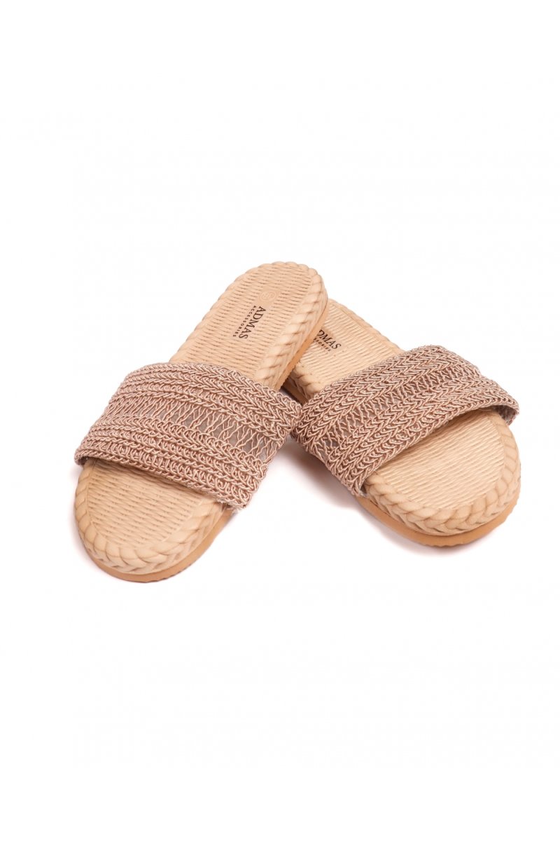 SANDALIA CROCHET VERDE O BEIGE - Imagen 7